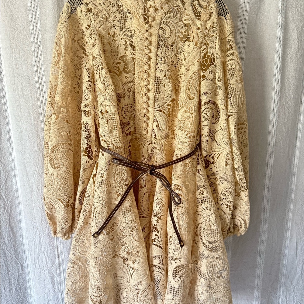 Zimmermann Waverley Lace Mini Dress US size 10-12